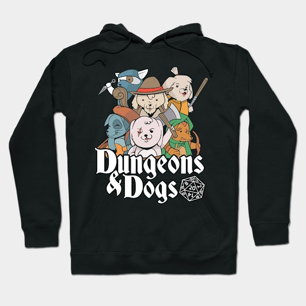 Dungeons and Dogs Funny Fantasy Merch Gaming Design Hoodie by Popculture Tee Collection